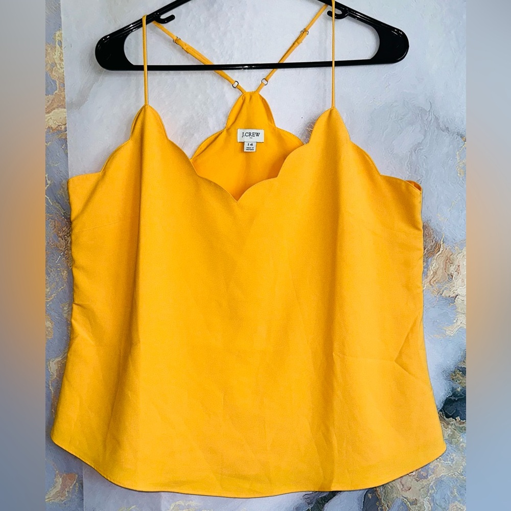 J. Crew Women's Vibrant Yellow Blouse